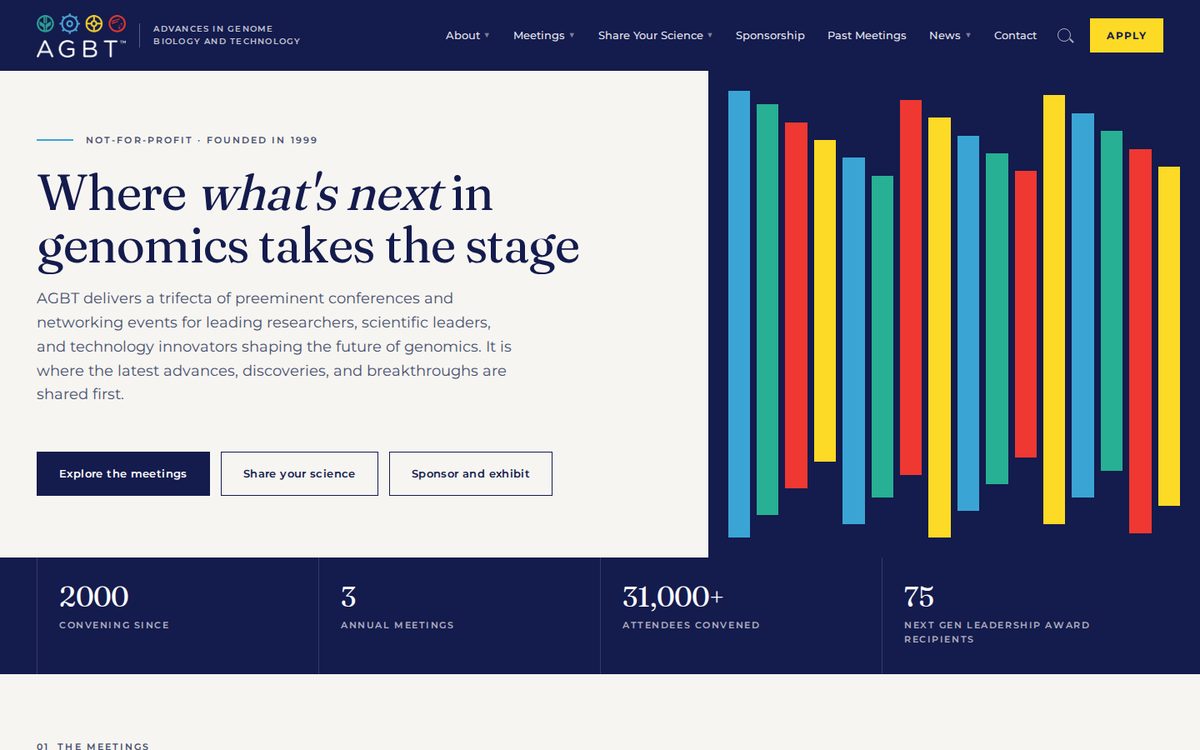 AGBT website homepage