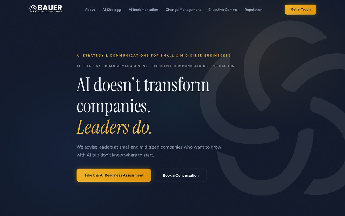 Bauer Consulting Group website
