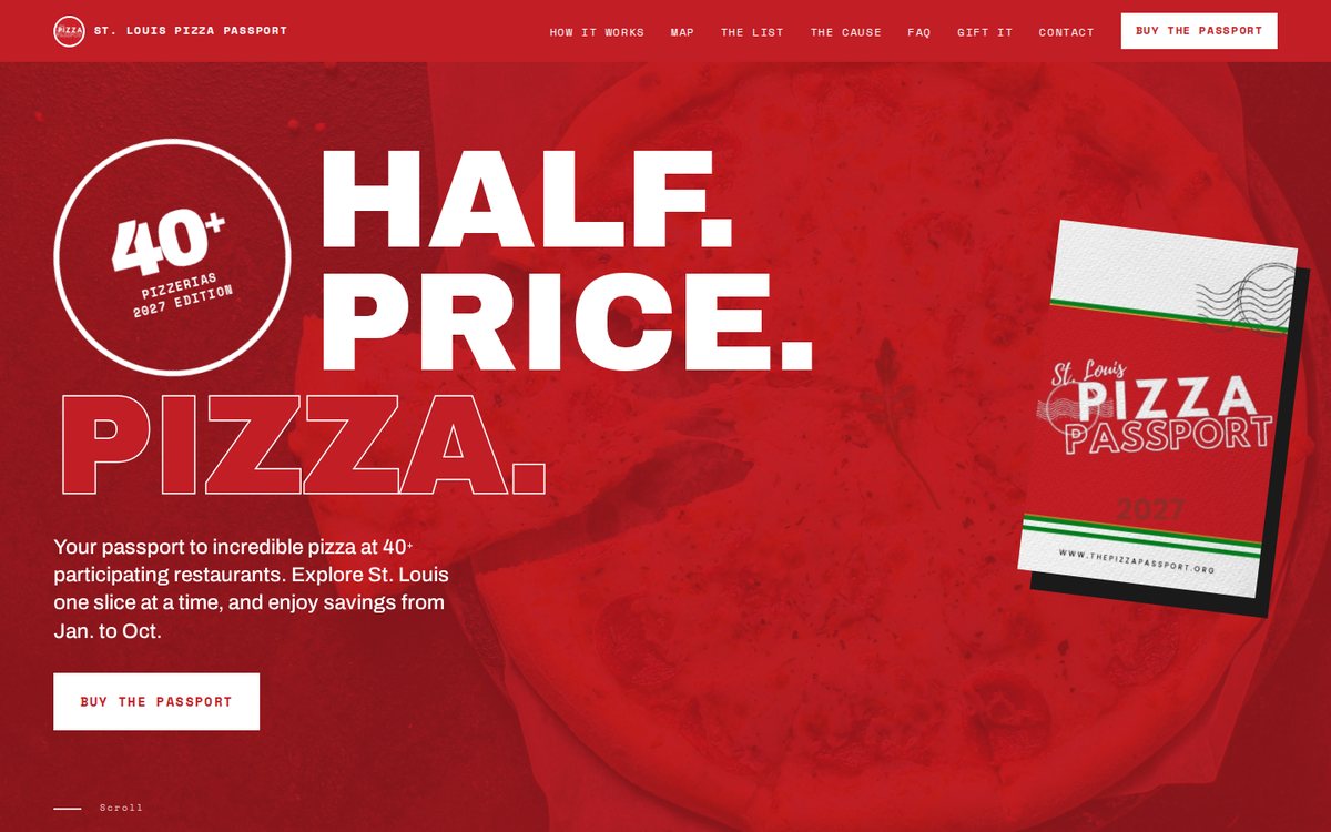 St. Louis Pizza Passport website